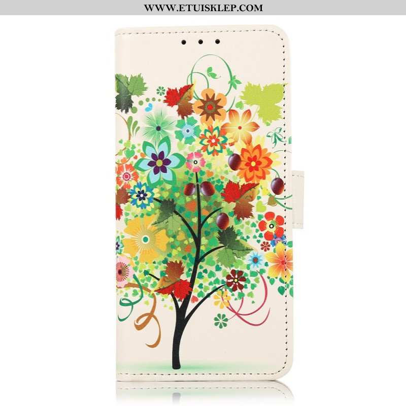 Etui Folio do Xiaomi Redmi Note 11 Pro Plus 5G Kwitnące Drzewo